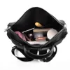 Bolsas escolares 2023 Trend PU Leather Mulheres de luxo Backpack Bolsa fêmea Bag Big Capacity Travel Rucksack ombro 2303331