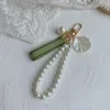 IEIZ Keychains Lanyards Keychain Gu Marca Diseñador de la marca Hombres Luxury Pearl Carning Heban Hebra Handmade Men Fomen Bag Osnament Pends Top Qualit