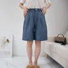 Women's Shorts Genuine Leather Shorts Women's High Waist Autumn Winter Elastic Waist Wide Leg Sheepskin Plush Women's 230331