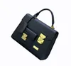 Fashion designer tote bag luxury womens handbags Top-quality flower letters vegan leather metal S-Lock crossbody bags ladies sling small shoulder purses #742