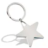 Party Favor Novelty Zinc Alloy Star Shaped Key Chains Metal Star Key Rings for Gifts Free Shipping