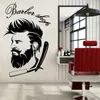 Adesivi murali Adesivi murali negozio di barbiere Icone barbiere Adesivi in vinile Adesivi per parrucchieri da uomo Adesivi murali arte della rasatura Decorazioni per vetrine 230331