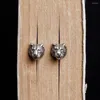 Boucles d'oreilles à tige en argent Sterling 925 mâle femelle Punk boucle d'oreille élégant Animal excellent mignon pour femme homme bijoux uniques