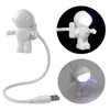 Nattljus LED Astronaut Night Light USB Desk Lamp Flexibel LED Nightlight 5V Läsbord Ljusutrymme Man Decoration Lamp för Laptop P230331