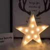 Veilleuses 3D LED Veilleuse Étoile Lune Enfants Chambre Éclairage Intérieur Décor Lampe pour La Maison Salon Chambre Éclairage De Nuit Cadeau Créatif P230331