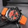 RO2 handledsklockor för män 2023 Nya herrklockor Alla Dial Work Quartz Watch High Quality Top Luxury Brand Chronograph Klocka RUBBERVIKA BAND MEN Fashion R02