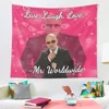 Tapestries Mr Worldwide Says to Live Laugh Love Tapestry Wall Hanging Art for Bedroom Living Room Decor College Dorm Party Backdrop 230330