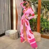 Women's Swimwear Blue Eyes Bikini Beach Cover up Tunics for Long Kaftan Robe de Plage Sarong Swimsuit cover-s 230331