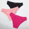 Calcinha feminina 3pcs calcinha de algodão conjunto de roupas íntimas femininas lingerie de lingerie de cor sólida lingerie sexy confortável calcinha calcinha feminina feminina femme 230424