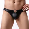 Underpants M-XL Men's Leather Thongs Sexy Underwear Porno G-String Panties Mens Lingerie Briefs Temptation Sissy Jockstrap