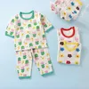 Pijama çocuk pijamaları set yaz klimalı kızlar pijama bebek iç çamaşırı çocuk pijamaları 1-10t 230331