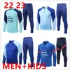 22 23 Camisa de futebol Madrids Rastreos de traje de treino Treinamento de futebol adulto masculino e infantil Terno esportivo 22 23 Jaquetas de futebol do Atlético do Atlético