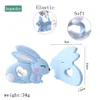 Baby Teethers Toys Bopoobo 1PCS Silicone Rabbit Food Grade Bunny Nursing Teething Necklace Accessories Animal 230331