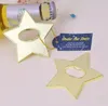 50 stks Gold Star Wine Bottle Opener Wedding Beer Openers BRIDAL DOOCE GOVERS PARTY GIVENS VOOR GAST DH387