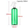 500 ml frisör sprayflaska tom flaskan påfyllningsbar läcksäker reseflasig dispenser vattensprutan för reseföretag