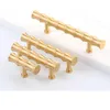 Solid Brass Bamboo Kitchen Cabinet Knobs and Pulls Vintage Furniture Drawer Cupboard Warodrbe Door Pulls Handles Hardware