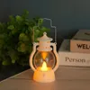 Party Decoration Christmas Vintage Little Oil Lamp Stype Electronic Candle Led Small Horse Lamps Creative Home Festival Decor