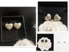 2023 New Fashion Women's Black and White Love Earrings High Quality Jewelry Wedding Line Gift