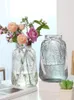 Vases De Luxe En Verre Simple Ornements De Bureau Art Transparent Arrangements De Fleurs Decorazioni Casa Home Decor DI50HP