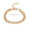 Kette Mode Abalone Shell Armband Set für Frauen Männer böhmischen 6 mm Herz Gold Charme handgemachte Armreif tägliche Party Jewerly Gif Dhgarden Dh632