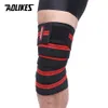 Elleboog knie pads aolikes 1 stcs 2m8 cm fitness onder druk staande riemen gym gewichtheffen been compressie training wraps elastische bandages 230331