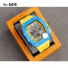 Luxury Mechanical watchs Richar Mills Rm11-03 Fully Automatic Mechanical Movement Sapphire Mirror Rubber watch0VI1