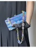 Evening Bags Bag Woman Luxury Acrylic Clutch Designer Wedding Elegant Handbag Party Wallet Purple Shoulder Crossbody