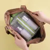 Storage Bags Simple Nylon Small Square Mesh Makeup Case Three-Dimensional Coin Purse Key ID Holder Zipper