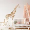 Wall Stickers Children's Room Wall Decal Animal Giraffe Wall Decal Wildlife Zoo Nursery Decoration Removable Vinyl Art Cartoon P788 230331