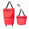 Shopping Bags Small Pull Cart Portable Food Organizer Trolley On Wheels Folding Buy Vegetables Tug Package 230331