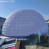 8m diameter LED upplyst uppblåsbar kupoltälthändelse igloo skydd med färgglada belysningar en dörr för mässa eller fest