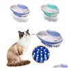 Chat Toilettage Brosse De Bain Pour Animaux De Compagnie Mas Brosses Enlève Les Cheveux Lâches Peigne Douche Laveur 2 En 1 Distributeur De Shampoing Animaux Outils Rre12500 Drop Dh3Cx