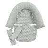 Almohadas Almohada de soporte para la cabeza de seguridad para el coche de bebé con fundas para la correa del cinturón de seguridad a juego Reposacabezas del asiento del coche 230331