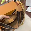 Top Loop Bag Croissant Bolsas Hombro Hobo Diseñador Monedero M81098 Cosmético Media Luna Baguette Axila Bolso Crossbody Metal Cadena Colección Lujo Mujeres