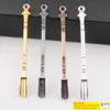 Dabber Dab Wax Tool Droog Herb Vaporizer Gold Silver 4Colors 80mm Gereedschap Dab Rigs Metalen Lepel gebruikt voor sniffer snorter Hoover Snuff Rooking