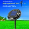 Garden Light Solar Power 180 Rotating Pathway Lamp IP65 Waterproof Decoration Yard White