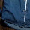 Erkekler Sıradan Gömlek Moda Klasik Vintage Kot Pocket İnce Fit Top Bahar Erkekler Uzun Kollu Denim Gömlek Mavi My850 230331