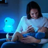 Luzes noturnas RGB Sensor de toque colorido Baby Luzes noturnas Hartron Dinosaur Silicone Lâmpada Night Night