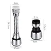Kitchen Faucets Oauee 360 Degree Swivel Kitchen Faucet Aerator Adjustable Dual Mode Sprayer Filter Diffuser Water Saving Nozzle Faucet Connector 230331