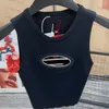 Sexy Hollow T Shirt kobiety dzianiny t-shirty Tank letnie koszulki bez rękawów topy pulower projektant dziewczyny koszula plażowa kamizelki Tee