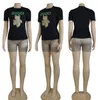 Yeni Tasarımcı Kadın Trailtsuits T-Shirt Şort Lüks Günlük Takım 2 Parça Set Spor Takım J2810