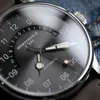 Armbandsur pt5000 vintage automatisk klocka klassiska män klockor vattentät läder rem mekaniska montres häll hommes relogio masculino