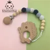 Baby Tanders Toys Beech Woode Chewable 1020mm runda pärlor Egofriendly DIY Craft Jewelry Accessories Teether 230331