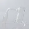 Full Weld Beveled Edge Quartz Banger Accessories 14mm 18mm 10mm With Grid Bottom For Dab Rig Water Pipes