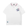 High Street Fashion Brand Poloshirt Herren INS US Small Size Loose 5/4 Sleeve Top Print T-Shirt