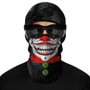 Halloween Party Skull Full Face Mask Summer Sport Balaclava Magic Scarf Outdoor Ski Cycling Mask Neck Huven ljuddämpare Bandana Head Protector grossist