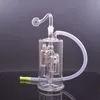 Dab Rig Pipe à fumer 10 mm femelle brûleur à mazout bong narguilé en ligne triple matrice filtre de cage à oiseaux attrape-glace avec tuyau et tuyau de brûleur à mazout en verre mâle