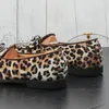 Новое прибытие Leopard Print Design Shoes Men Fashion Banquet Prompare Prommes Prompless Promestable Spell Spect onriving Shouse Youth Loafer D2H6