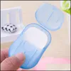 SOAPS Portable Travel Paper Soap Soap Soap Outdoor Cam Geing Sheets 20pcs in a box drop droper