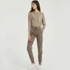 Wixra Pantalon en velours décontracté pour femmes Hiver Pantalon en laine épaisse pour femme Vêtements pour femmes Pantalon long à lacets